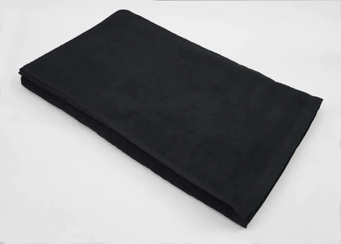 業務用タオルシーツ 通販 ブラック 黒タオル エステ用タオル 脱毛サロン施術用タオル ベッドタオル 販売