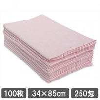 フェイスタオル ピンク色100枚セット 業務用タオル