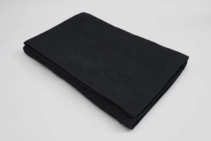 業務用バスタオル 90×150cm ブラック 黒タオル 施術用 カラータオル